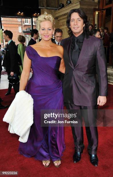 Designer Laurence Llewelyn-Bowen and wife Jackie attends the Classical BRIT Awards held at The Royal Albert Hall on May 13, 2010 in London, England.