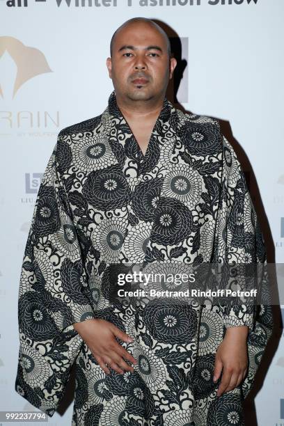 Alex Rotin attends the Liu Lisi - Paris Fashion Week - Haute Couture Fall Winter 2018/2019 at Hotel Meurice on July 5, 2018 in Paris, France.