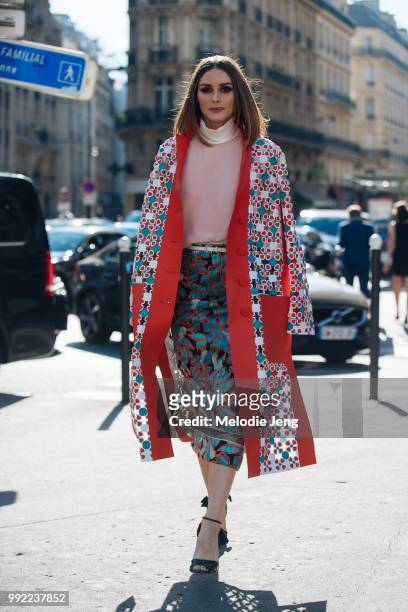 Olivia Palermo attends the Fendi Couture show on July 4, 2018 in Paris, France.