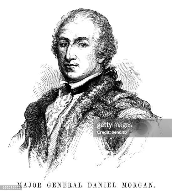 major general daniel morgan - major general stock illustrations