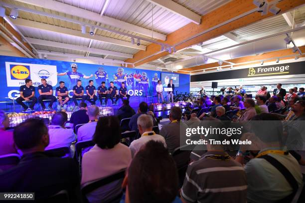 Julian Alaphilippe of France / Tim Declercq of Belgium / Fernando Gaviria of Colombia / Philippe Gilbert of Belgium / Bob Jungels of Luxembourg /...