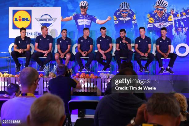 Julian Alaphilippe of France / Tim Declercq of Belgium / Fernando Gaviria of Colombia / Philippe Gilbert of Belgium / Bob Jungels of Luxembourg /...