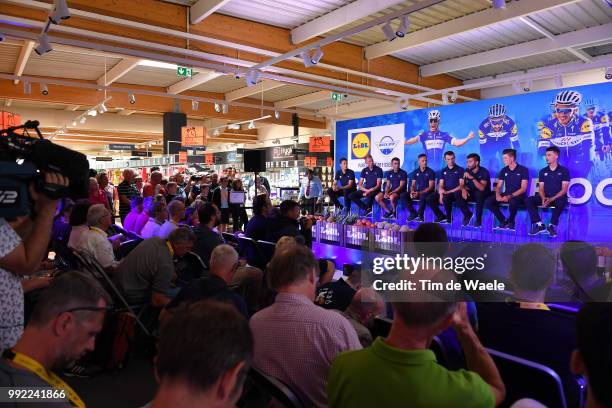 Julian Alaphilippe of France / Tim Declercq of Belgium / Fernando Gaviria of Colombia / Philippe Gilbert of Belgium / Bob Jungels of Luxembourg /...