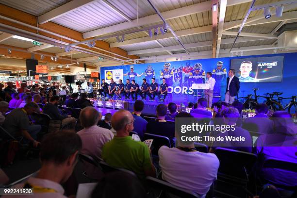 Julian Alaphilippe of France / Tim Declercq of Belgium / Fernando Gaviria of Colombia / Philippe Gilbert of Belgium / Bob Jungels of Luxembourg /...