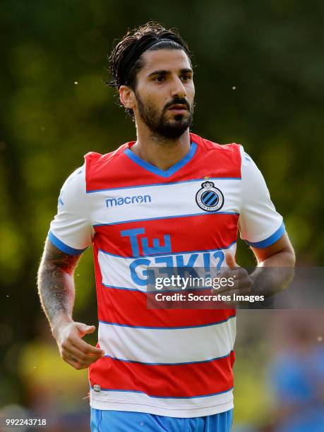 Lior Refaelov of Club Brugge during the Club Friendly match between Club Brugge v Steaua Bucharest at the Sportpark De Westeneng on July 4, 2018 in...