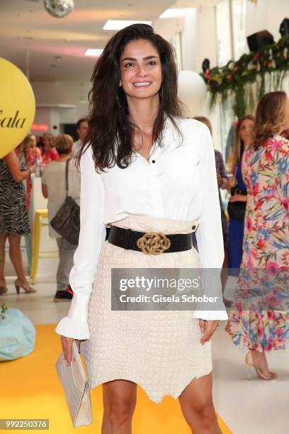 Shermine Shahrivar attends The Fashion Hub during the Berlin Fashion Week Spring/Summer 2019 at Ellington Hotel on July 5, 2018 in Berlin, Germany.