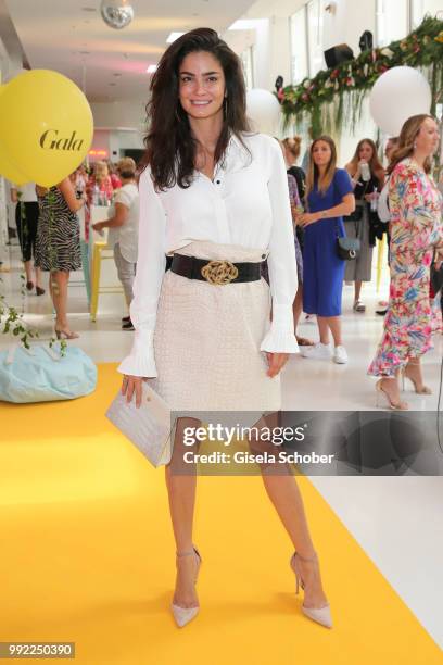 Shermine Shahrivar attends The Fashion Hub during the Berlin Fashion Week Spring/Summer 2019 at Ellington Hotel on July 5, 2018 in Berlin, Germany.