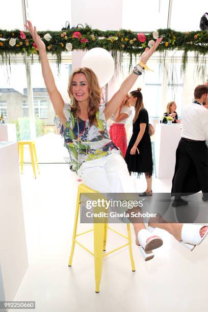 Bettina Cramer attends The Fashion Hub during the Berlin Fashion Week Spring/Summer 2019 at Ellington Hotel on July 5, 2018 in Berlin, Germany.