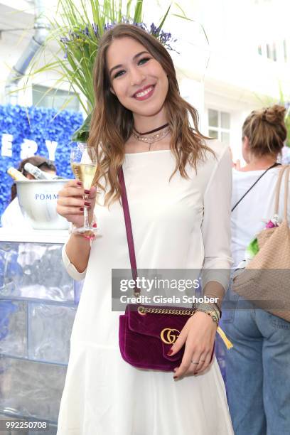 Alana Siegel attends The Fashion Hub during the Berlin Fashion Week Spring/Summer 2019 at Ellington Hotel on July 5, 2018 in Berlin, Germany.