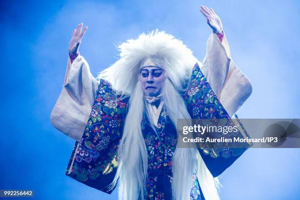 Japanese dancer and choregrapher during the 2018 Japan Expo exhibition on July 5, 2018 in Paris, France. The 19th edition of Japan Expo, dedicated to...