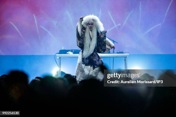 Japanese dancer and choregrapher during the 2018 Japan Expo exhibition on July 5, 2018 in Paris, France. The 19th edition of Japan Expo, dedicated to...