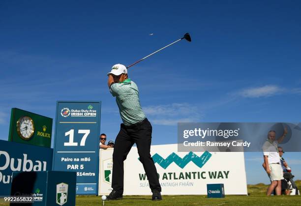 Donegal , Ireland - 5 July 2018; Paul Dunne of Ireland on the 17th tee box during the Day One of the Irish Open Golf Championship at Ballyliffin Golf...