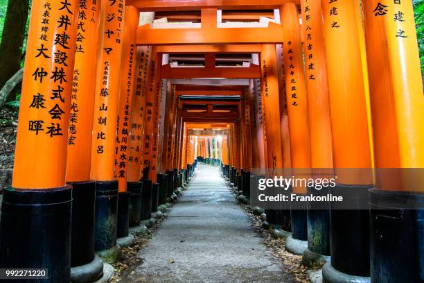 fushimi inari taisha - inari shrine stock pictures, royalty-free photos & images