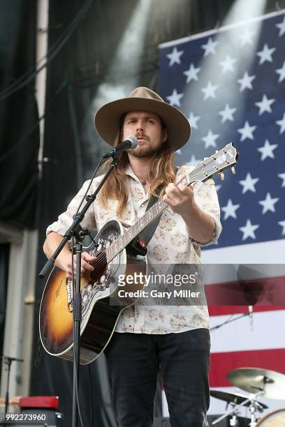 Lukas Nelson & The Promise Of The Real perform in concert at Willie Nelson's 45th 4th Of July Picnic at the Austin360 Amphitheater on July 4, 2018 in...