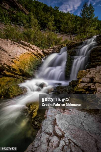waterfall piobbicco - fabrice stock pictures, royalty-free photos & images