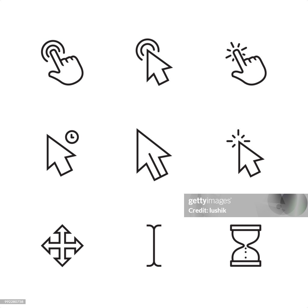 Cursor - Pixel-perfekte Kontur-Symbole