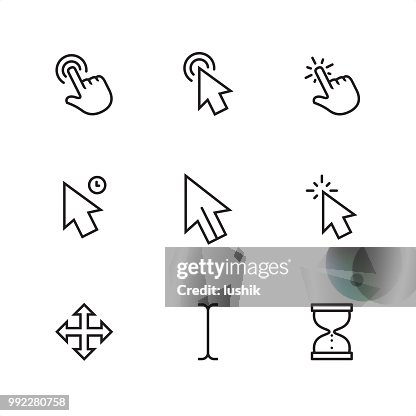 Cursor - Pixel-perfekte Kontur-Symbole Cursor - Pixel-perfekte Kontur-Symbole