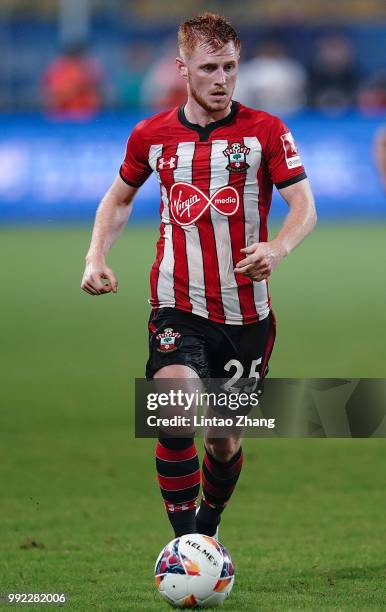 Harrison Reed of Southampton in action during the 2018 Clubs Super Cup match between Schalke and Southampton at Kunshan Sports Center Stadium on July...