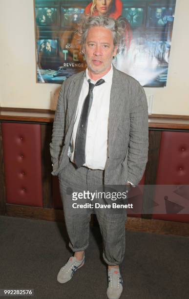 Dexter Fletcher attends a special screening of "Terminal" at Prince Charles Cinema on July 5, 2018 in London, England.