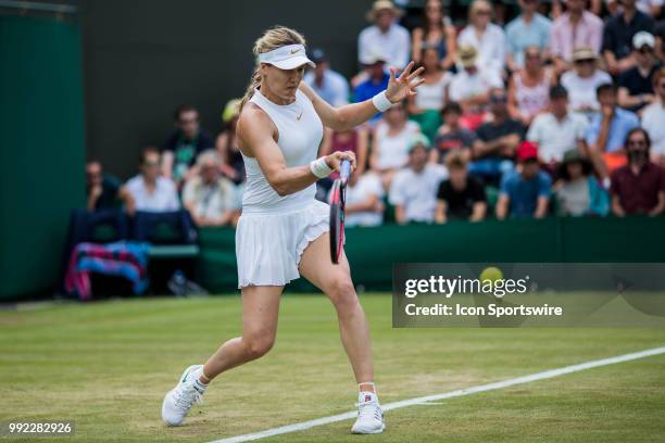 During day four match of the 2018 Wimbledon on July 5 at All England Lawn Tennis and Croquet Club in London,England.