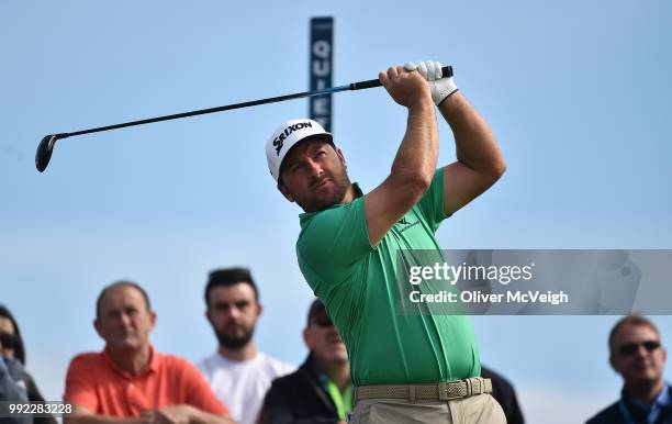 Donegal , Ireland - 5 July 2018; Graeme McDowell of Northern Ireland on the 9th Tee box during Day One of the Irish Open Golf Championship at...