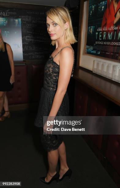 Margot Robbie attends a special screening of "Terminal" at Prince Charles Cinema on July 5, 2018 in London, England.