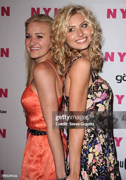 Amanda Michalka and Alyson Michalka attends Nylon Magazine's Young Hollywood Party at Tropicana Bar at The Hollywood Rooselvelt Hotel on May 12, 2010...