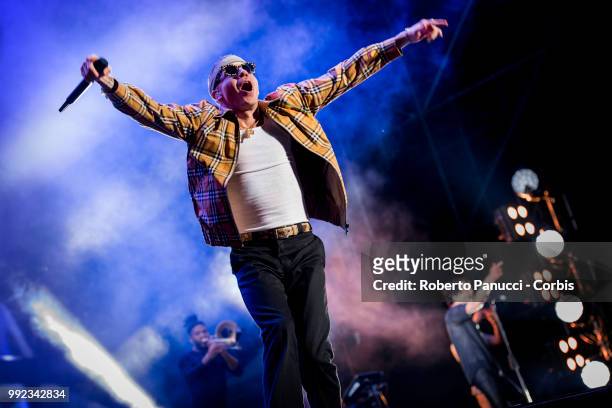 Macklemore performs on stage on July 3, 2018 in Rome, Italy.