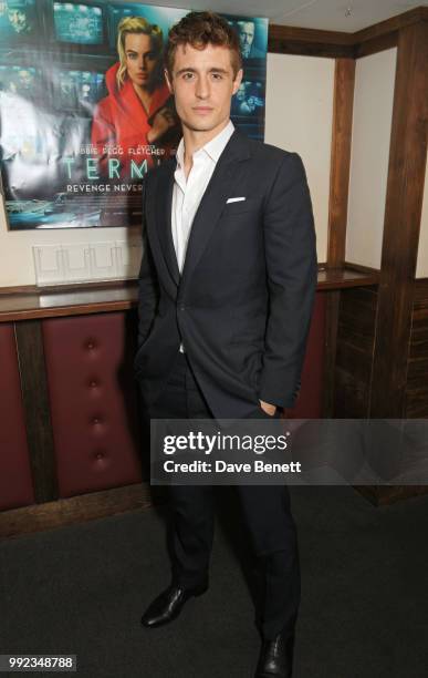 Max Irons attends a special screening of "Terminal" at Prince Charles Cinema on July 5, 2018 in London, England.