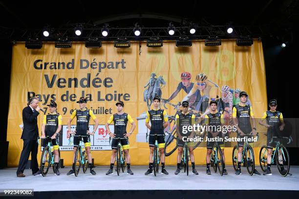 Primoz Roglic of Slovenia / Robert Gesink of The Netherlands / Dylan Groenewegen of The Netherlands / Armund Grondahl Jansen of Norway / Steven...