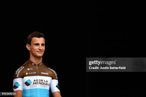 Alexis Vuillermoz of France and Team AG2R La Mondiale / during the 105th Tour de France 2018, Team Presentation on July 5, 2018 in Place Napoleon, La...