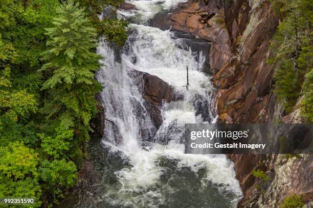 l'eau d'or falls at tallulah gorge - cascade eau ストックフォトと画像