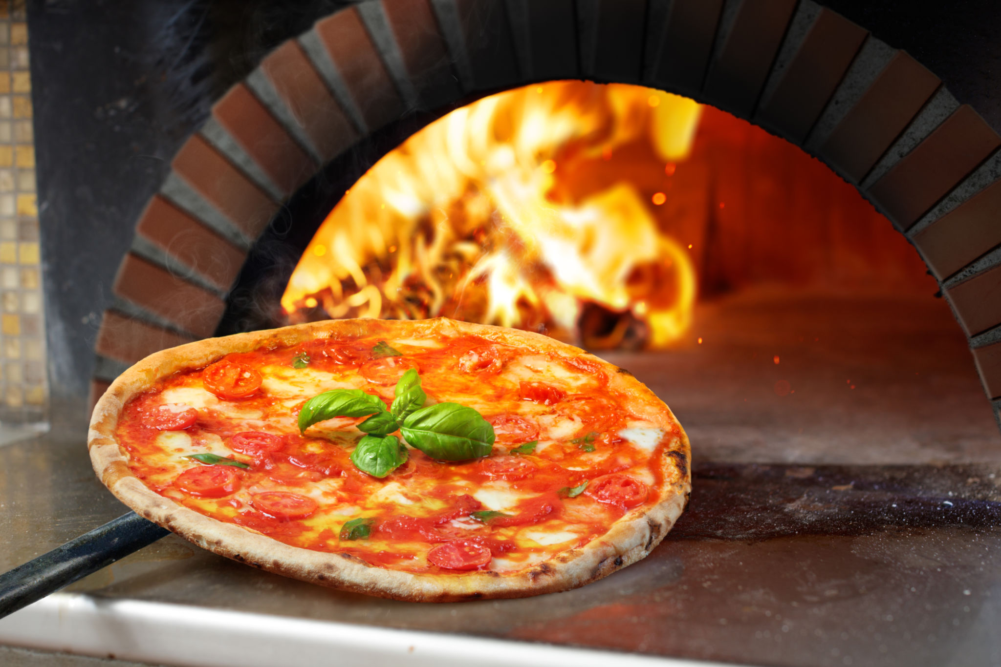 baked pizza