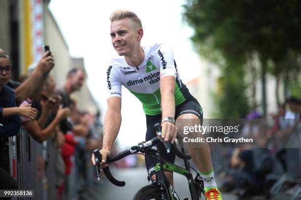 Julien Vermote of Belgium and Team Dimension Data / during the 105th Tour de France 2018, Team Presentation on July 5, 2018 in Place Napoleon, La...