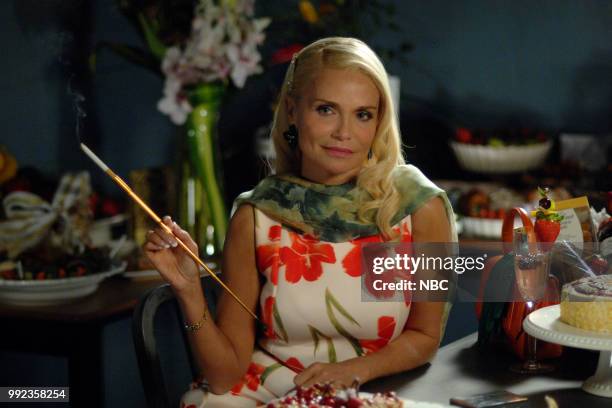 The Suitcase" Episode 201 -- Pictured: Kristin Chenoweth as Lavinia Peck-Foster --