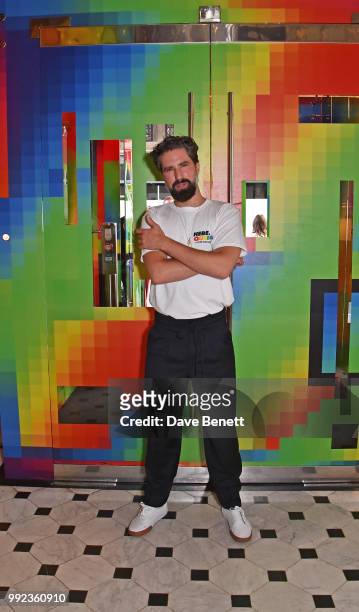 Jack Guinness attends the PRIDE celebrations with the unveiling of Spectrum Cube at The London EDITION with an installation by Gary Card, hosted by...