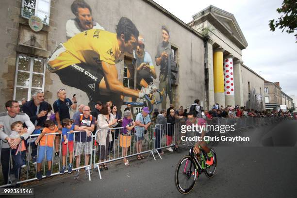 Daniel Martinez of Colombia and Team EF Education First-Drapac p/b Cannondale / Public / Fans / during the 105th Tour de France 2018, Team...