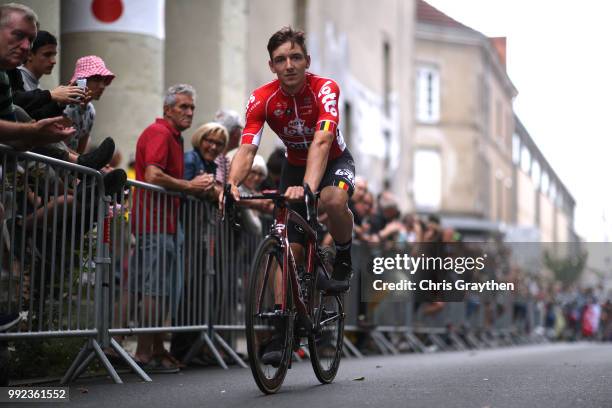 Jasper De Buyst of Belgium and Team Lotto Soudal / during the 105th Tour de France 2018, Team Presentation on July 5, 2018 in Place Napoleon, La...