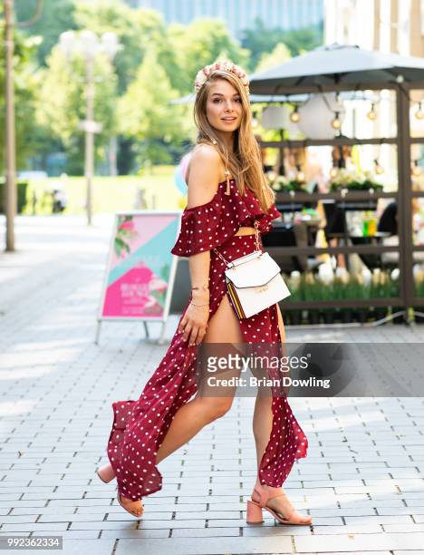 Radio personality Lola Weippert attends the HashMAG Blogger Lounge on July 5, 2018 in Berlin, Germany.