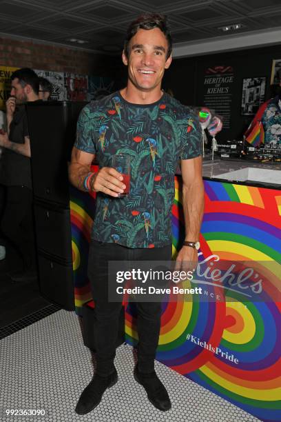 Max Evans attends Kiehl's 'We Are Proud' party to celebrate Pride on July 5, 2018 in London, England.