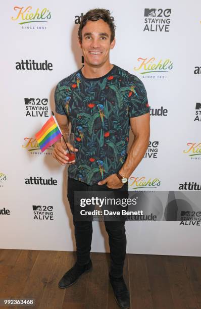 Max Evans attends Kiehl's 'We Are Proud' party to celebrate Pride on July 5, 2018 in London, England.