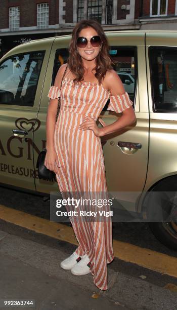 Alexandra Felstead seen attending Magnum London - VIP launch party on July 5, 2018 in London, England.