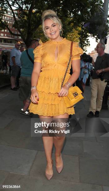 Tallia Storm seen attending Magnum London - VIP launch party on July 5, 2018 in London, England.