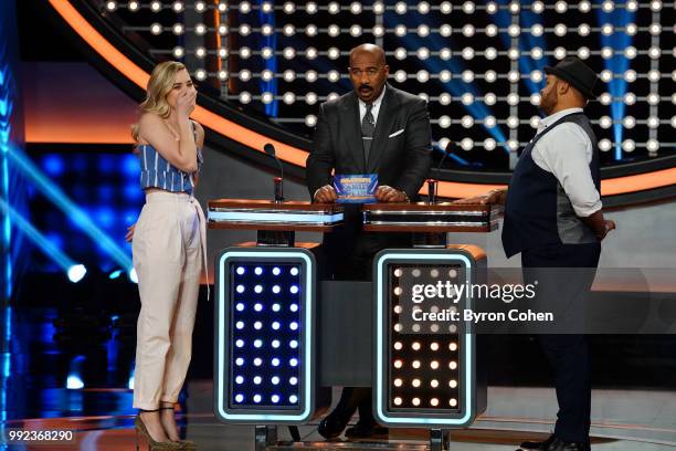 Grey's Anatomy vs. Station 19 and Aly & AJ vs. Adrienne Houghton" - The celebrity teams competing to win cash for their charities feature an all-star...