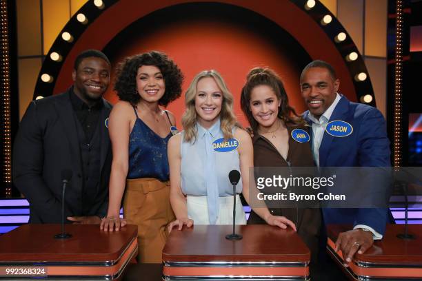 Grey's Anatomy vs. Station 19 and Aly & AJ vs. Adrienne Houghton" - The celebrity teams competing to win cash for their charities feature an all-star...
