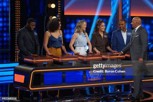 Grey's Anatomy vs. Station 19 and Aly & AJ vs. Adrienne Houghton" - The celebrity teams competing to win cash for their charities feature an all-star...