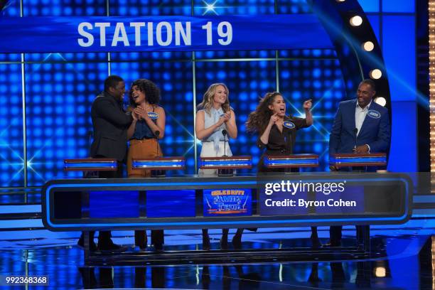 Grey's Anatomy vs. Station 19 and Aly & AJ vs. Adrienne Houghton" - The celebrity teams competing to win cash for their charities feature an all-star...