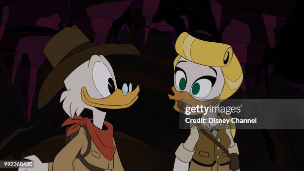 The Golden Lagoon of White Agony Plains! - Scrooge reteams with his conniving ex-partner and old flame, Goldie O' Gilt, to find a long-lost golden...