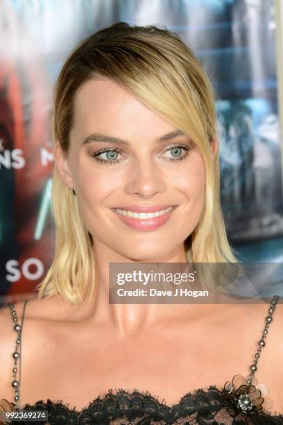 Margot Robbie attends the UK special screening of 'Terminal' at Prince Charles Cinema on July 5, 2018 in London, England.