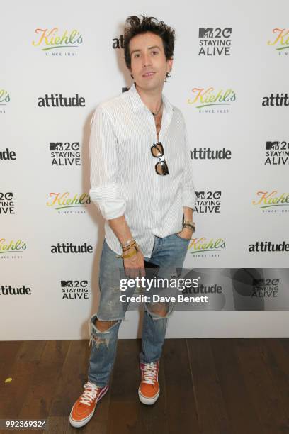 Nick Grimshaw attends Kiehl's 'We Are Proud' party to celebrate Pride on July 5, 2018 in London, England.